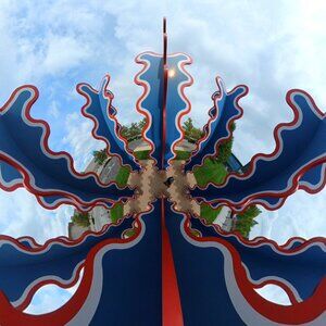 Exclusive Set of 4: Distorted, Bold & Colorful Abstract Sculpture Photography 🖼